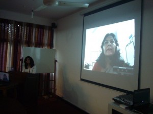 Ms. Sharmin Murshid speaking via skype